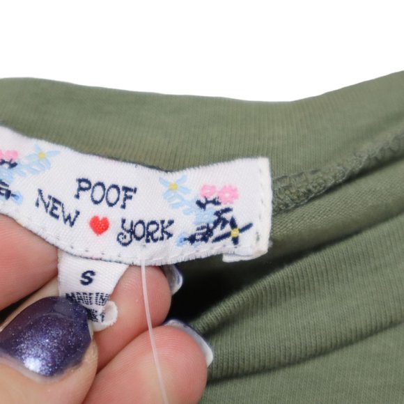 NWT Poof New York Size S Cropped Peplum Blouse - Picture 5 of 6